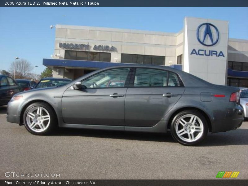 Polished Metal Metallic / Taupe 2008 Acura TL 3.2