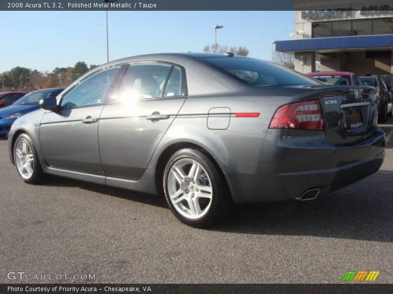 Polished Metal Metallic / Taupe 2008 Acura TL 3.2
