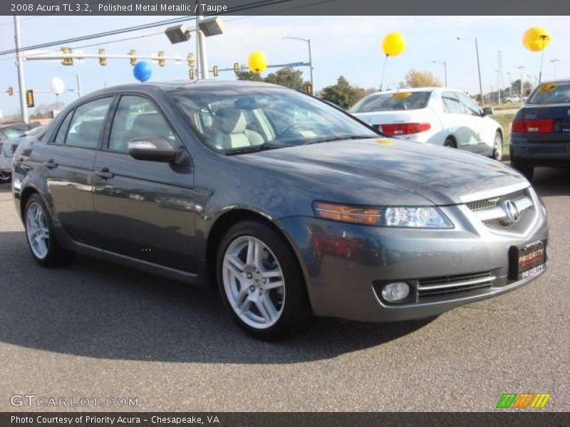 Polished Metal Metallic / Taupe 2008 Acura TL 3.2