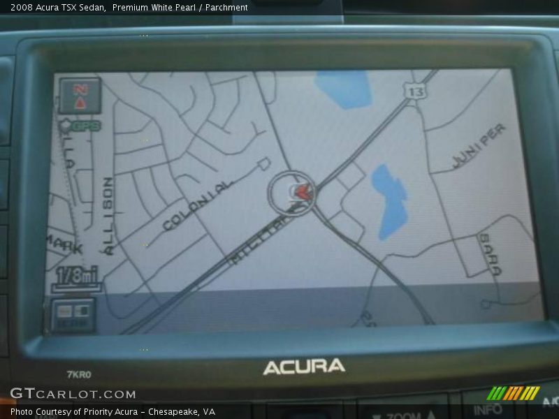 Premium White Pearl / Parchment 2008 Acura TSX Sedan