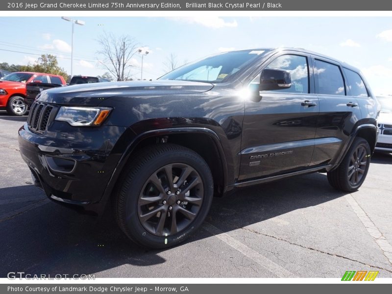 Brilliant Black Crystal Pearl / Black 2016 Jeep Grand Cherokee Limited 75th Anniversary Edition
