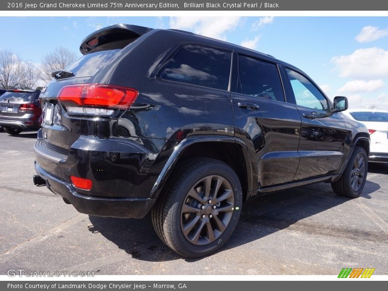 Brilliant Black Crystal Pearl / Black 2016 Jeep Grand Cherokee Limited 75th Anniversary Edition