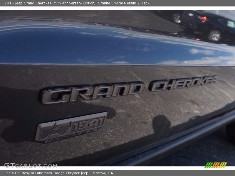 Granite Crystal Metallic / Black 2016 Jeep Grand Cherokee 75th Anniversary Edition