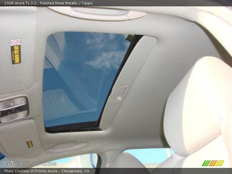 Polished Metal Metallic / Taupe 2008 Acura TL 3.2