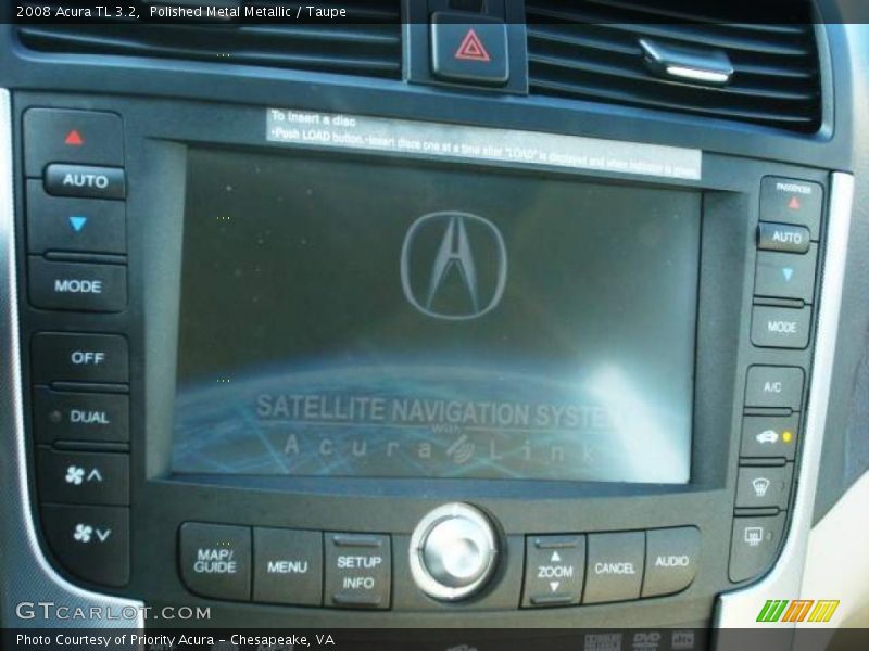 Polished Metal Metallic / Taupe 2008 Acura TL 3.2
