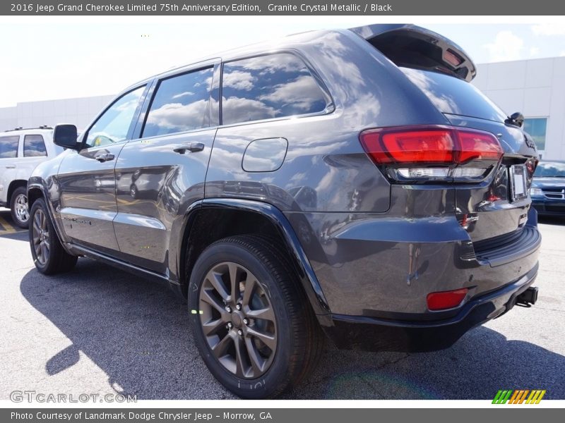 Granite Crystal Metallic / Black 2016 Jeep Grand Cherokee Limited 75th Anniversary Edition