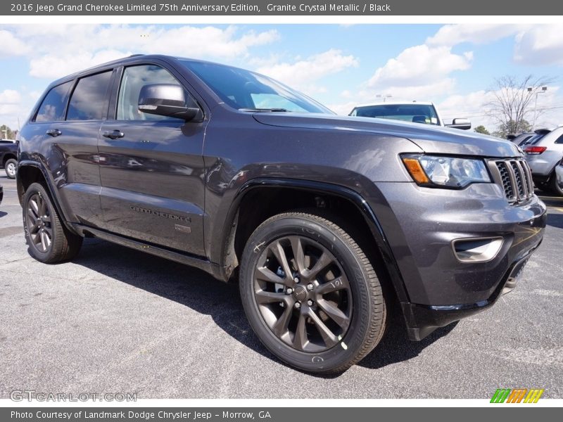 Granite Crystal Metallic / Black 2016 Jeep Grand Cherokee Limited 75th Anniversary Edition