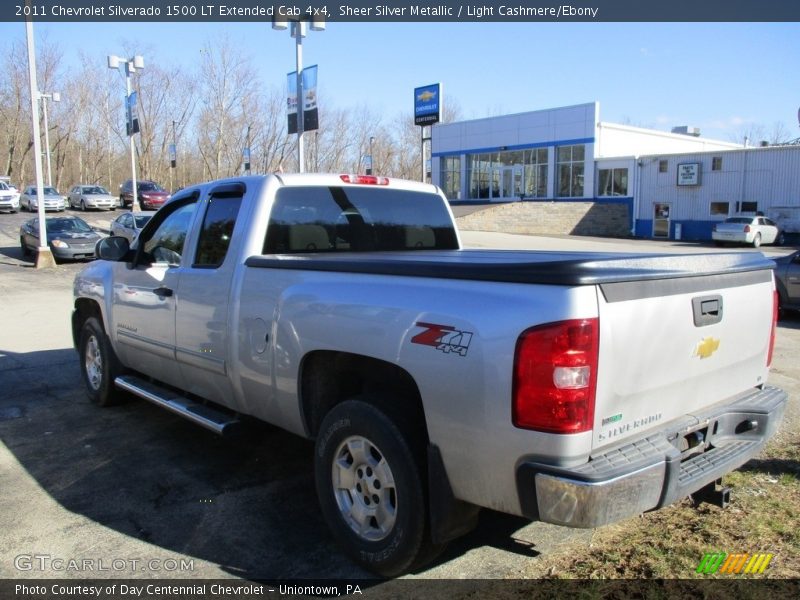 Sheer Silver Metallic / Light Cashmere/Ebony 2011 Chevrolet Silverado 1500 LT Extended Cab 4x4
