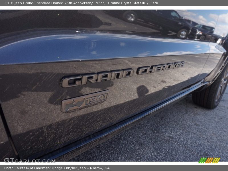 Granite Crystal Metallic / Black 2016 Jeep Grand Cherokee Limited 75th Anniversary Edition