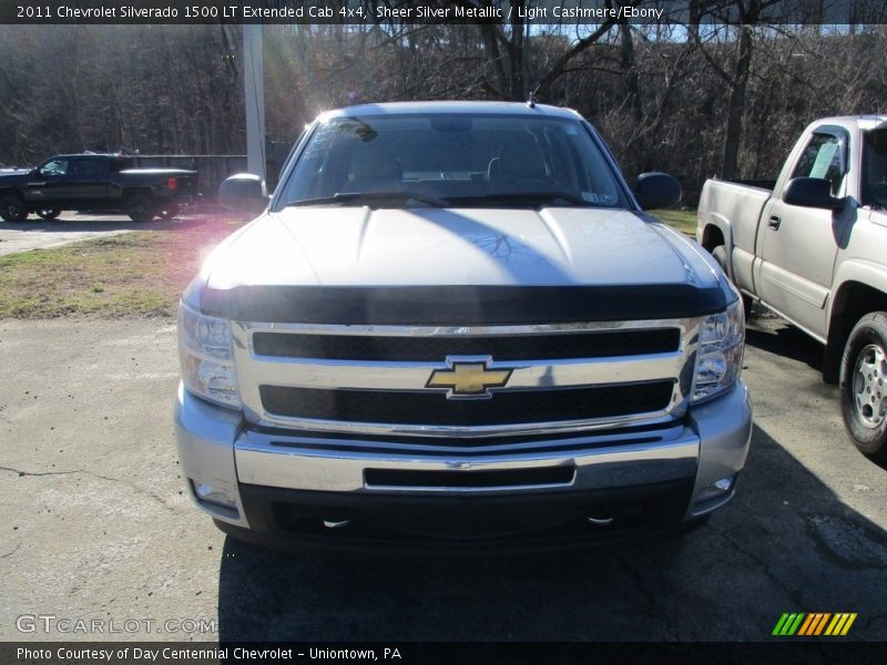 Sheer Silver Metallic / Light Cashmere/Ebony 2011 Chevrolet Silverado 1500 LT Extended Cab 4x4