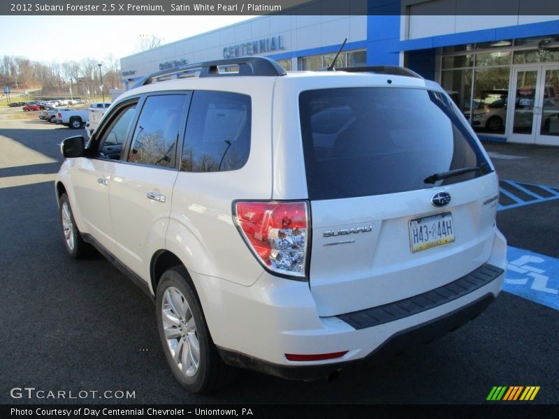 Satin White Pearl / Platinum 2012 Subaru Forester 2.5 X Premium