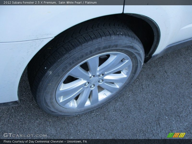 Satin White Pearl / Platinum 2012 Subaru Forester 2.5 X Premium