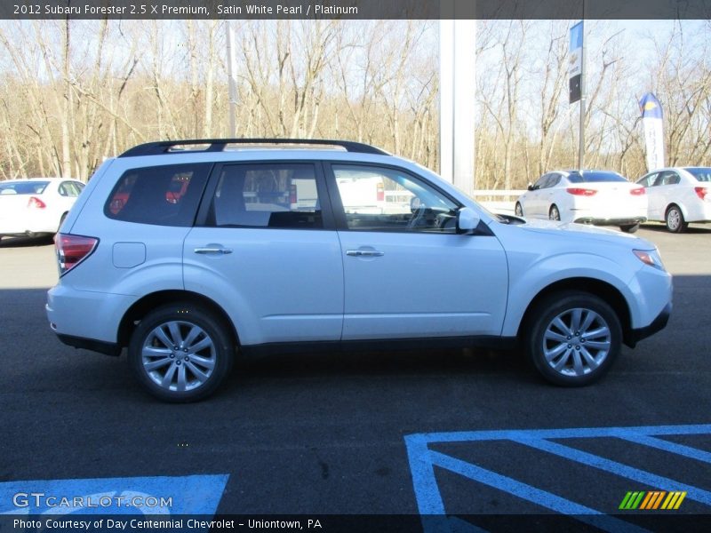 Satin White Pearl / Platinum 2012 Subaru Forester 2.5 X Premium