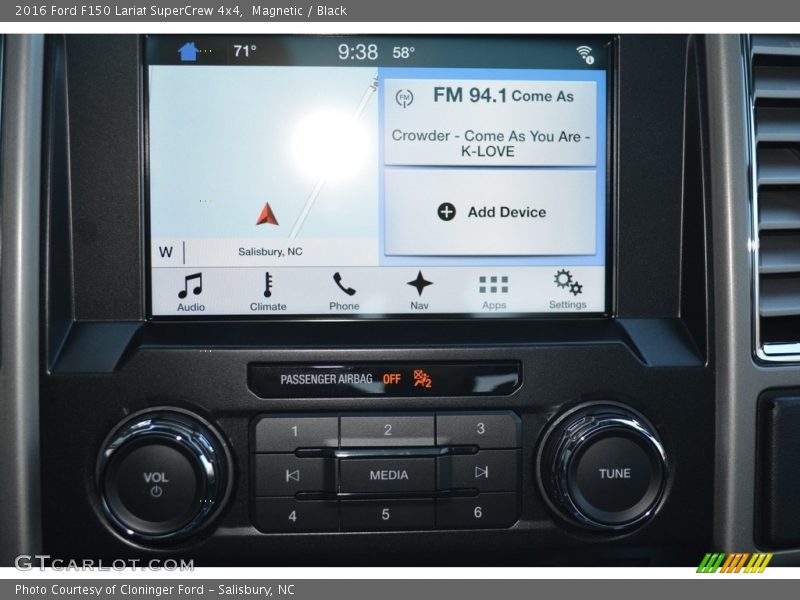 Magnetic / Black 2016 Ford F150 Lariat SuperCrew 4x4