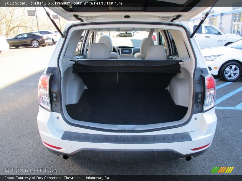 Satin White Pearl / Platinum 2012 Subaru Forester 2.5 X Premium