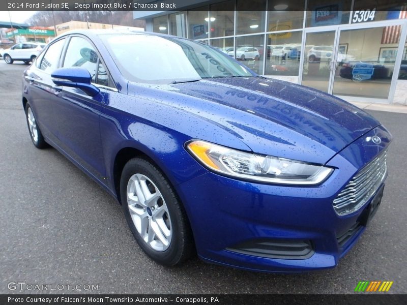 Deep Impact Blue / Charcoal Black 2014 Ford Fusion SE