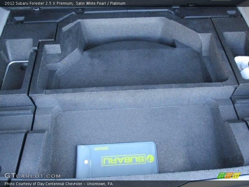 Satin White Pearl / Platinum 2012 Subaru Forester 2.5 X Premium