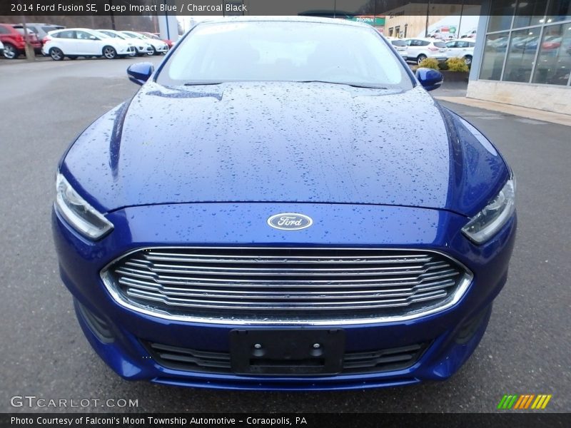 Deep Impact Blue / Charcoal Black 2014 Ford Fusion SE