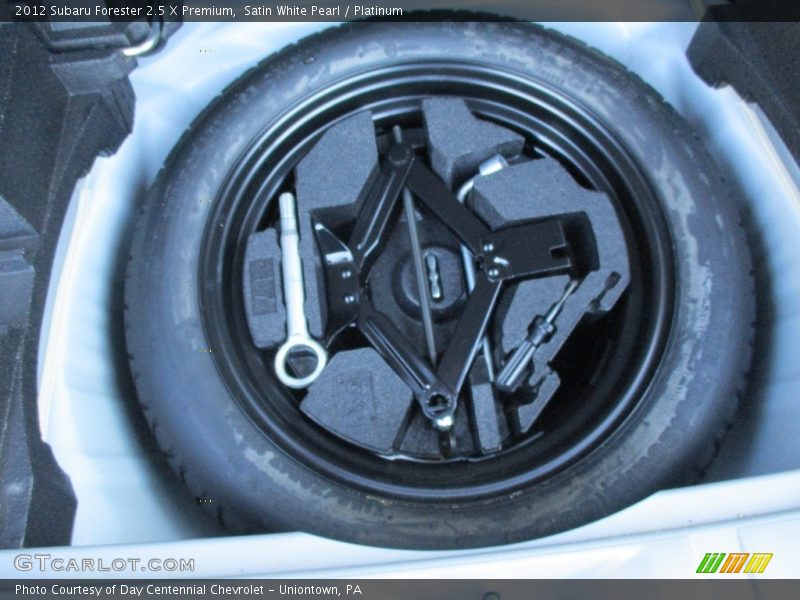 Satin White Pearl / Platinum 2012 Subaru Forester 2.5 X Premium
