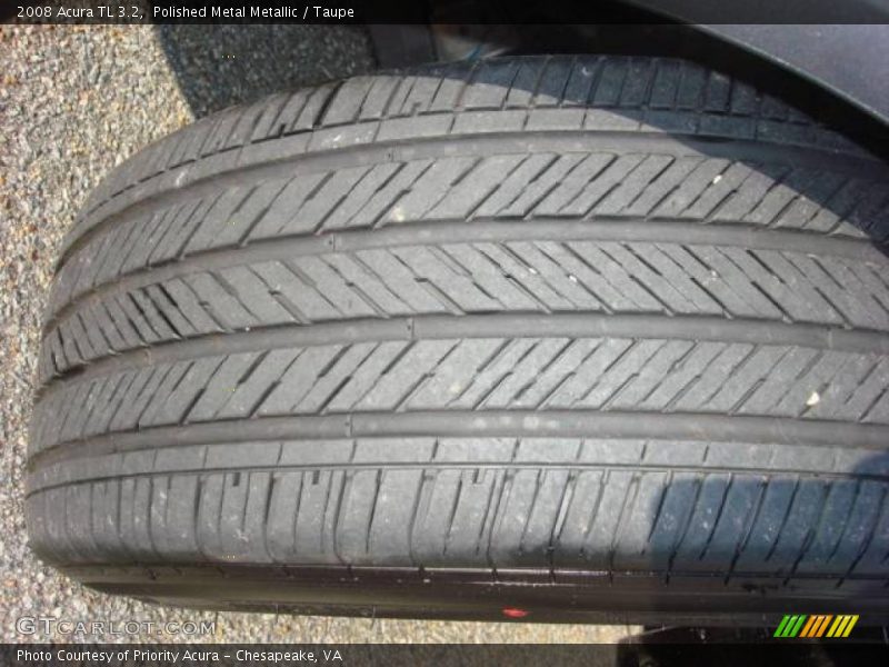 Polished Metal Metallic / Taupe 2008 Acura TL 3.2