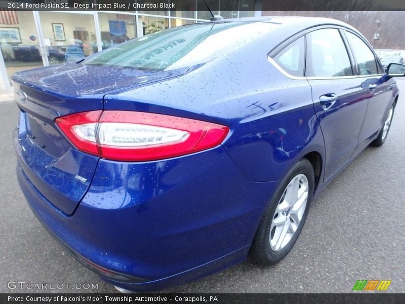 Deep Impact Blue / Charcoal Black 2014 Ford Fusion SE