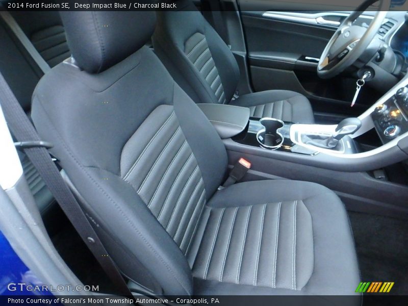 Deep Impact Blue / Charcoal Black 2014 Ford Fusion SE
