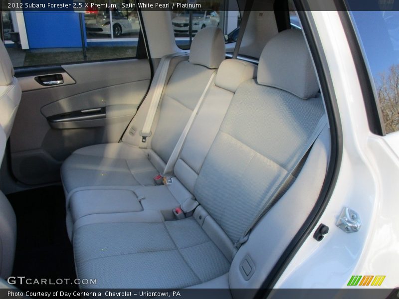 Satin White Pearl / Platinum 2012 Subaru Forester 2.5 X Premium