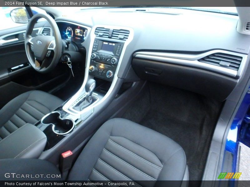 Deep Impact Blue / Charcoal Black 2014 Ford Fusion SE