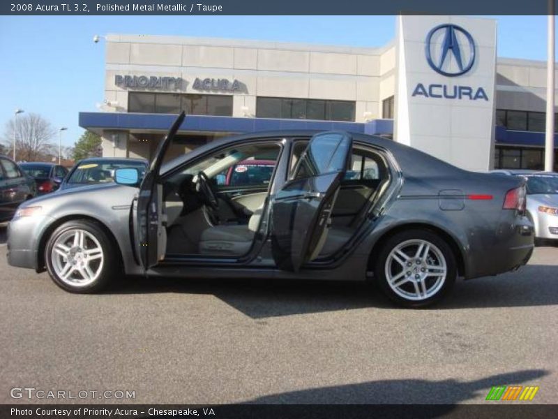 Polished Metal Metallic / Taupe 2008 Acura TL 3.2