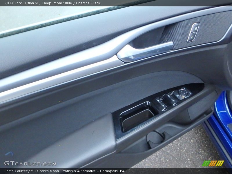 Deep Impact Blue / Charcoal Black 2014 Ford Fusion SE