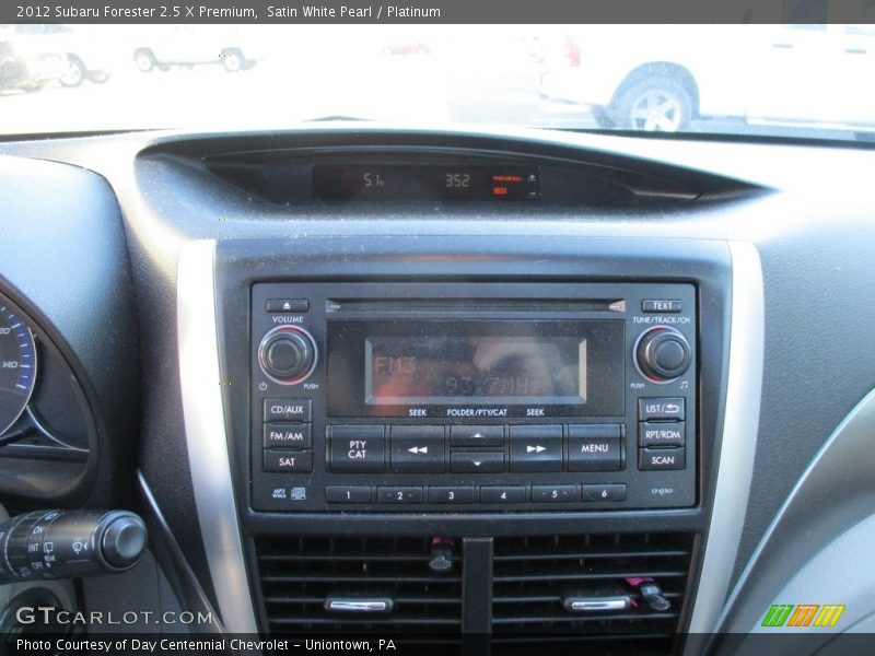 Satin White Pearl / Platinum 2012 Subaru Forester 2.5 X Premium