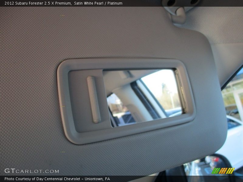 Satin White Pearl / Platinum 2012 Subaru Forester 2.5 X Premium