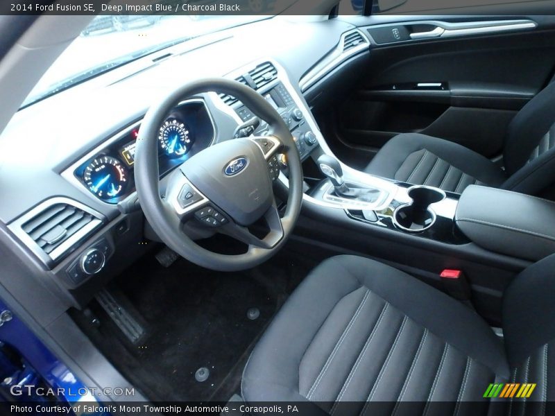 Deep Impact Blue / Charcoal Black 2014 Ford Fusion SE