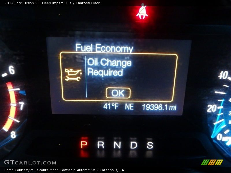 Deep Impact Blue / Charcoal Black 2014 Ford Fusion SE