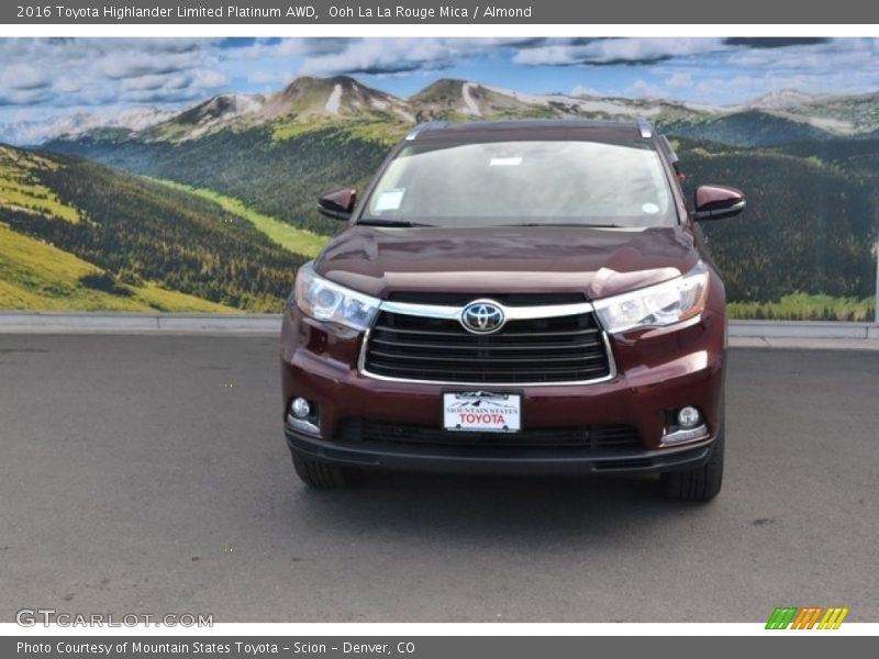 Ooh La La Rouge Mica / Almond 2016 Toyota Highlander Limited Platinum AWD