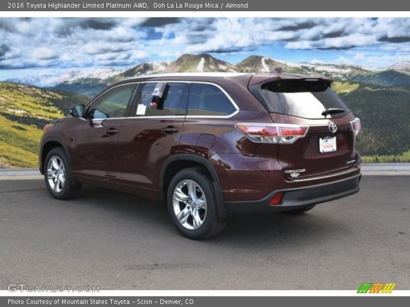 Ooh La La Rouge Mica / Almond 2016 Toyota Highlander Limited Platinum AWD