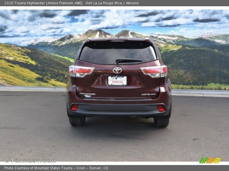 Ooh La La Rouge Mica / Almond 2016 Toyota Highlander Limited Platinum AWD