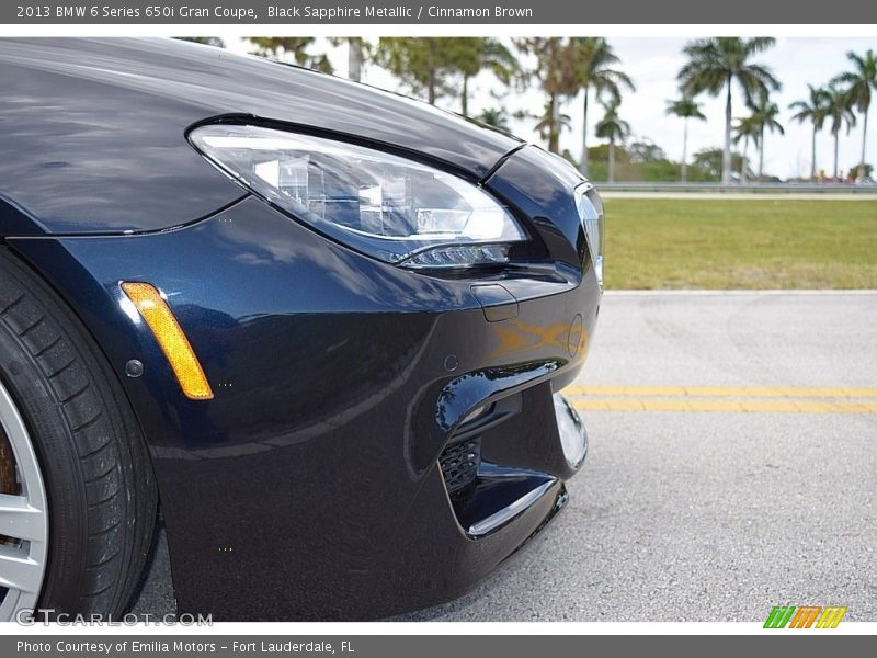 Black Sapphire Metallic / Cinnamon Brown 2013 BMW 6 Series 650i Gran Coupe