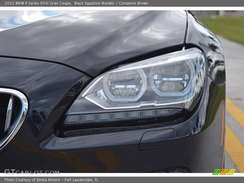 Black Sapphire Metallic / Cinnamon Brown 2013 BMW 6 Series 650i Gran Coupe