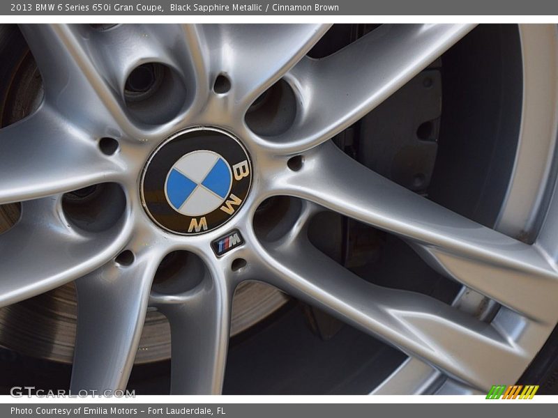 Black Sapphire Metallic / Cinnamon Brown 2013 BMW 6 Series 650i Gran Coupe