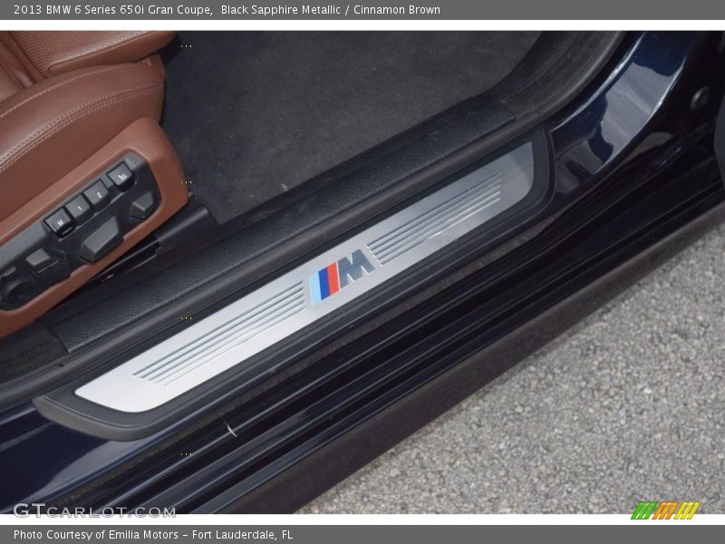 Black Sapphire Metallic / Cinnamon Brown 2013 BMW 6 Series 650i Gran Coupe