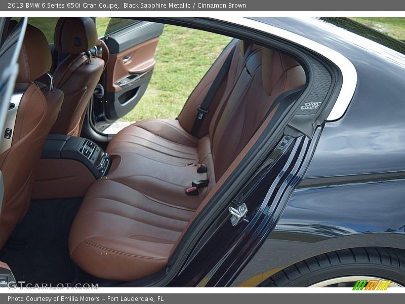 Rear Seat of 2013 6 Series 650i Gran Coupe