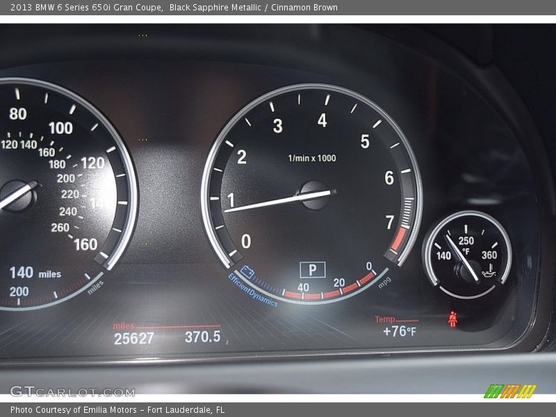  2013 6 Series 650i Gran Coupe 650i Gran Coupe Gauges