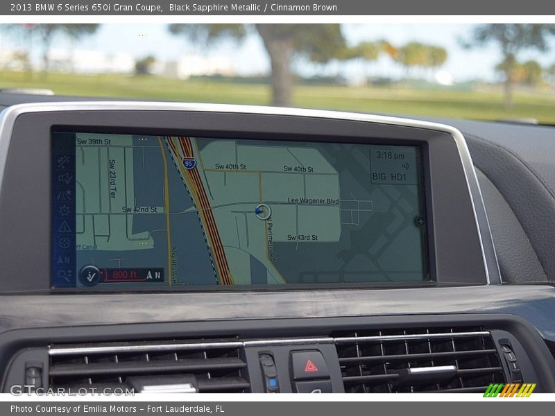 Navigation of 2013 6 Series 650i Gran Coupe