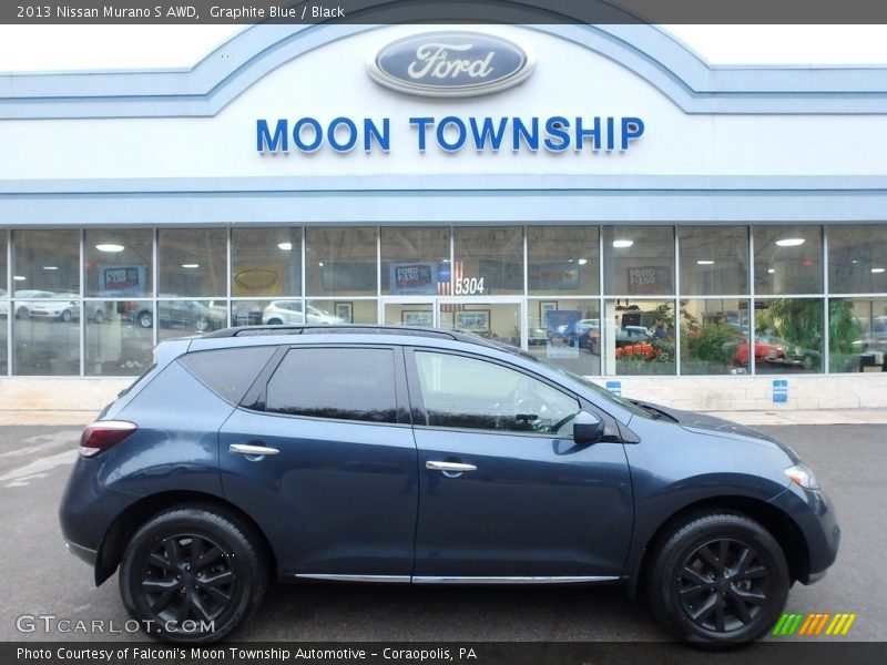Graphite Blue / Black 2013 Nissan Murano S AWD