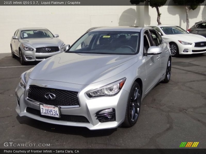 Liquid Platinum / Graphite 2015 Infiniti Q50 S 3.7