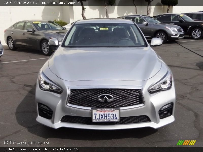 Liquid Platinum / Graphite 2015 Infiniti Q50 S 3.7