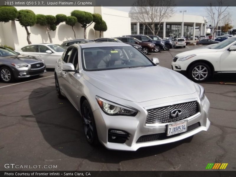 Liquid Platinum / Graphite 2015 Infiniti Q50 S 3.7