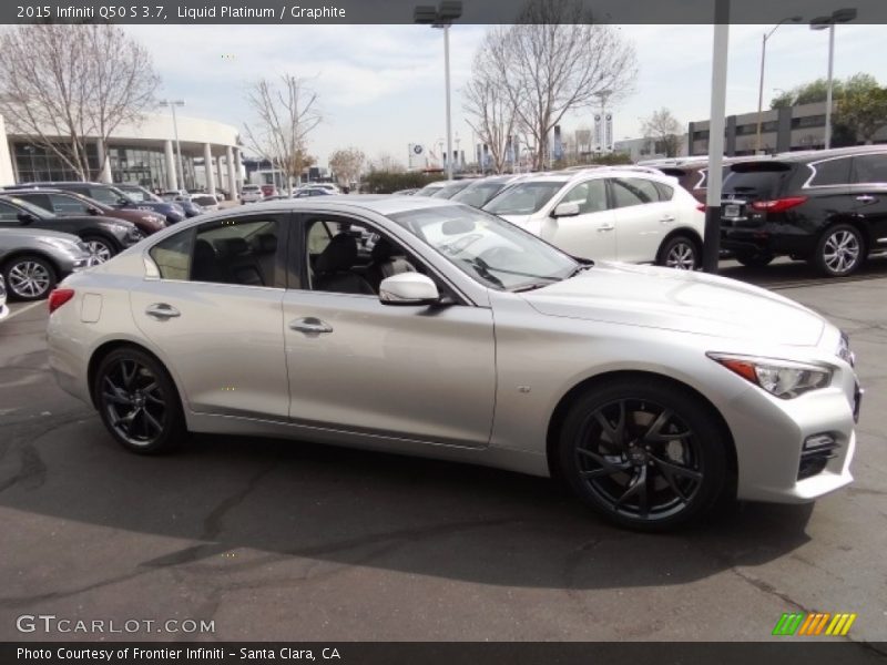 Liquid Platinum / Graphite 2015 Infiniti Q50 S 3.7