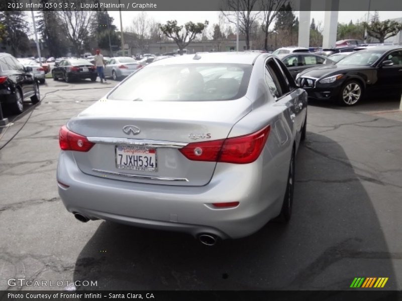 Liquid Platinum / Graphite 2015 Infiniti Q50 S 3.7